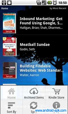 Kindle Menu