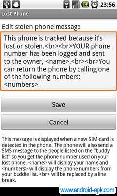 Lost Phone 遺失手機 短訊