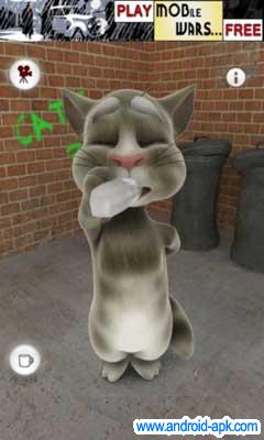 talking tom cat 牛奶