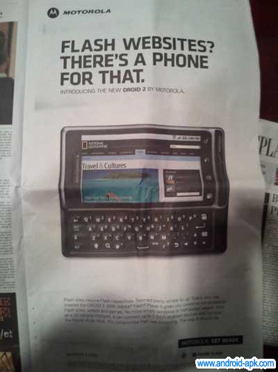 Droid 2 Ad Flash