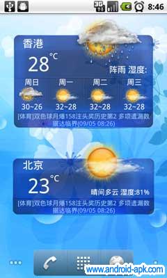 蜜蜂天氣 weather widget