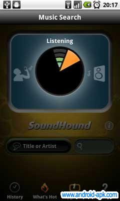 soundhound 聆听歌曲 收音