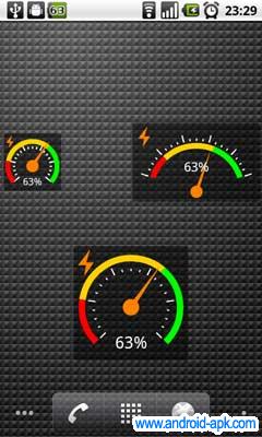 guage battery widget  表版电池 Widget