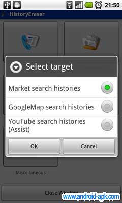 history eraser 清除googe map 地圖 Market 記錄