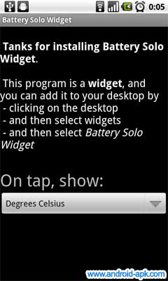 Battery Solo Widget 電量