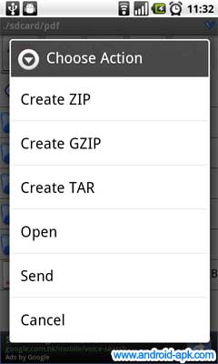 AndroZip Create Zip 建立壓縮