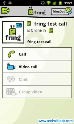 fring 四人视像通话