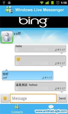 windows live messenger MSN 对话