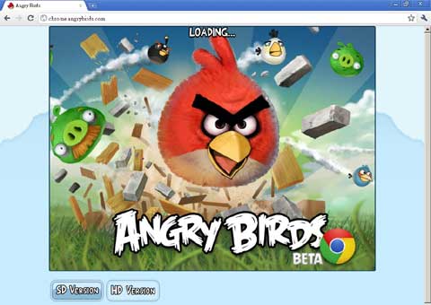 Chrome Angry Birds
