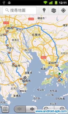 香港 珠海 Google Maps