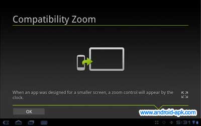 Android 3.2 Zoom