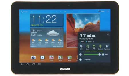 Galaxy Tab 10.1 Widget 設定