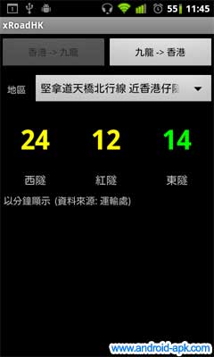 xRoadHK 過海行車時間