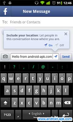 Facebook Messenger Location