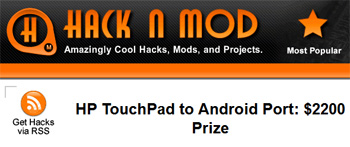 Hack n mod HP TouchPad Android