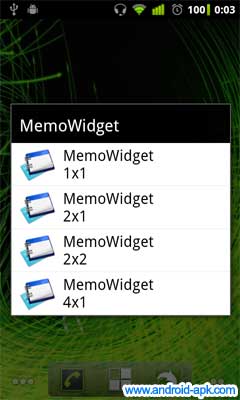 Memo Widget 記事