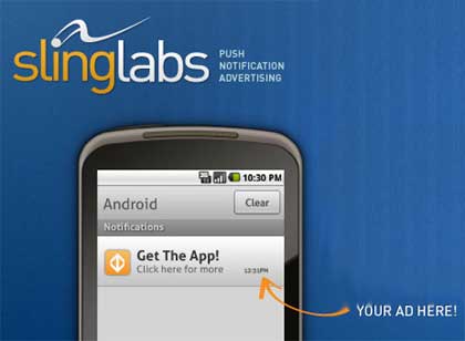 slinglabs Notification Bar 廣告