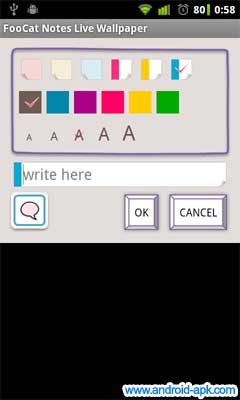 FooCat Notes Live Wallpaper 猫 记事 动态桌布
