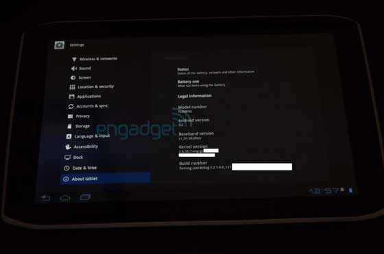 Motorola Xoom 2 版本 version number