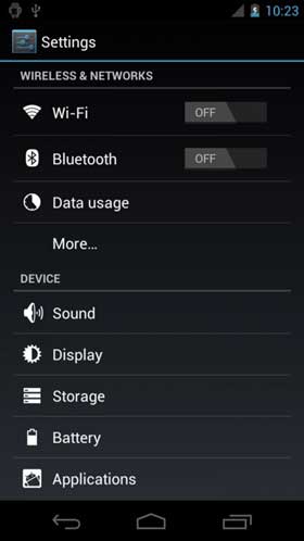 Nexus Prime Ice Cream Sandwich 設定
