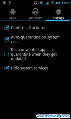 App quarantine 設定