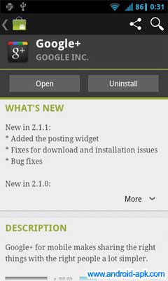 Google+ v2.1.1