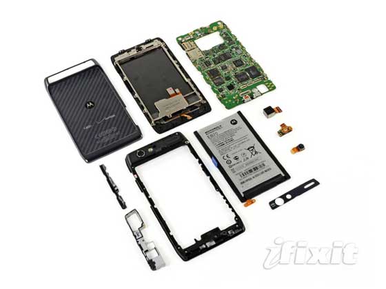 ifixit Motorola Droid Razr 拆解