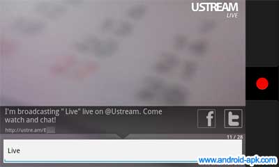 UStream Live 直播