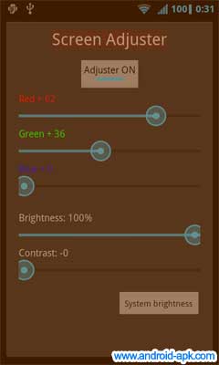 Screen Adjuster 调整屏幕颜色 光亮度