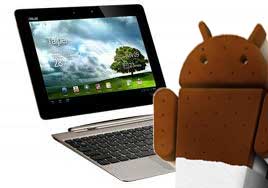 Asus Transformer Prime Android 4.0 Ice Cream Sandwich