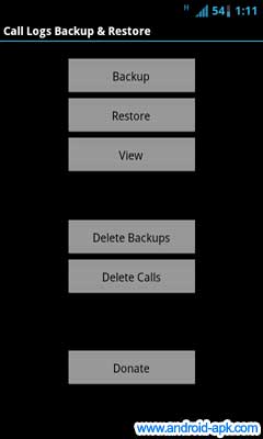 Call Logs Backup Restore 通话记录备份还原