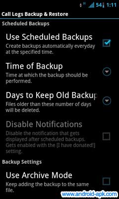 Call Logs Backup Restore 通话记录定时备份