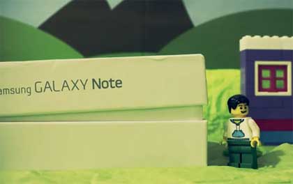 Samsung Galaxy Note 開箱 by Lego 人仔