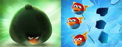 Angry Birds Space Blue Birds, Green Bird Terence