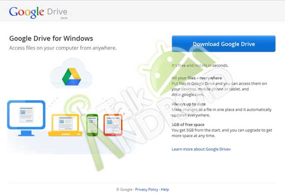 Google Drive 5GB 免費雲端儲存
