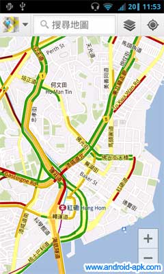 Google Maps Traffic 香港 地圖 路況