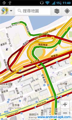 Google Maps Traffic 香港 地图 路况