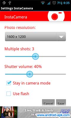 InstaCamera 即時拍照 App