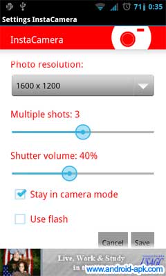 InstaCamera 即时拍照 App