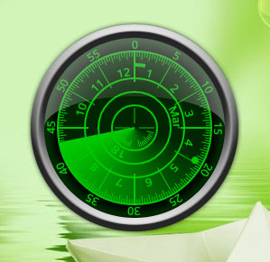 Radar Clock Widget 雷達時鐘