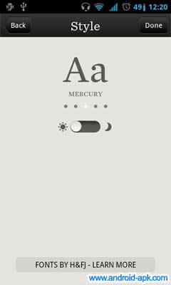Readability 網頁內容整合工具 字體