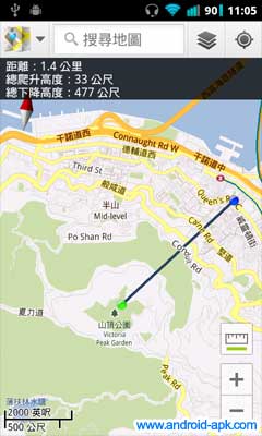 Google Maps 测量 高度差距