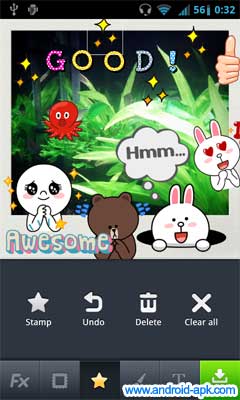 Line Camera 可愛圖案影相 App