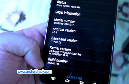Samsung Galaxy Note Ice Cream Sandwich Android 4.0