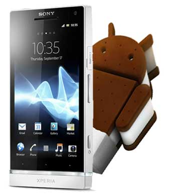 Xperia S Android 4.0 Ice Cream Sandwich