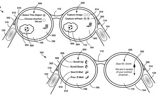 Google Project Glass TrackPad 專利
