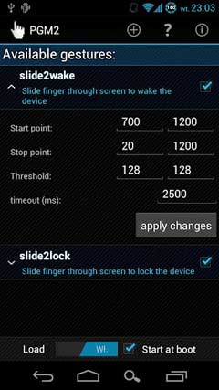 Galaxy Nexus  Slide2Wake