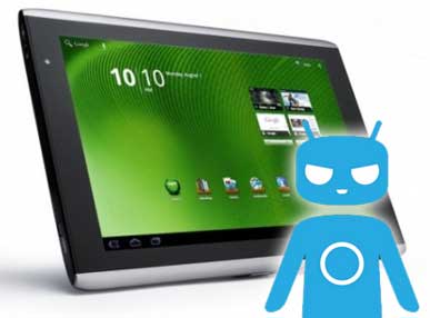 Acer A500 CyanogenMod 10 Preview
