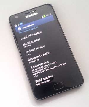 Galaxy S II Android 4.0.4