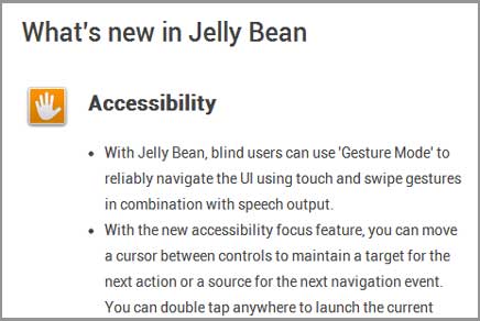 Android 4.1 Jelly Bean What's new